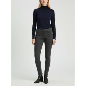 Calvin Klein Womens Slim Fit Ankle Pants Size 4 Charcoal Gray Stretch Material